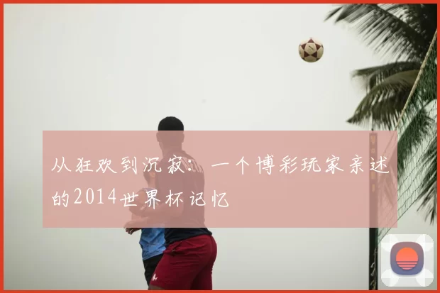 从狂欢到沉寂:一个博彩玩家亲述的2014世界杯记忆